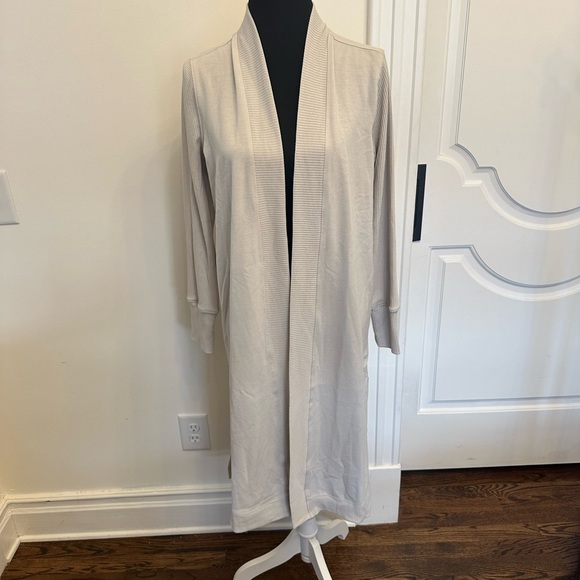 Splendid Open Front Shawl Collar Cardigan Duster Coatigan Fleece Knit NEW - Picture 2 of 7